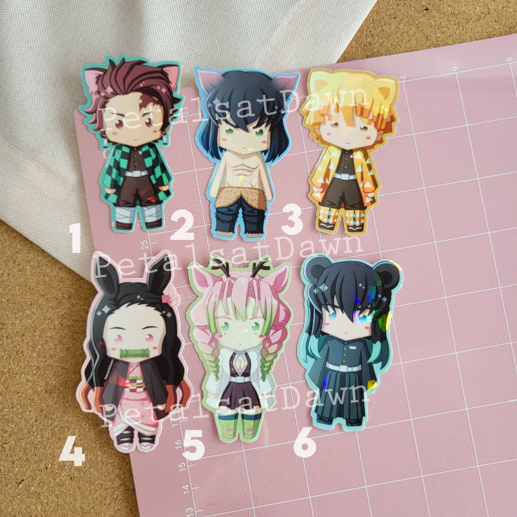 Hashira Pet Stickers