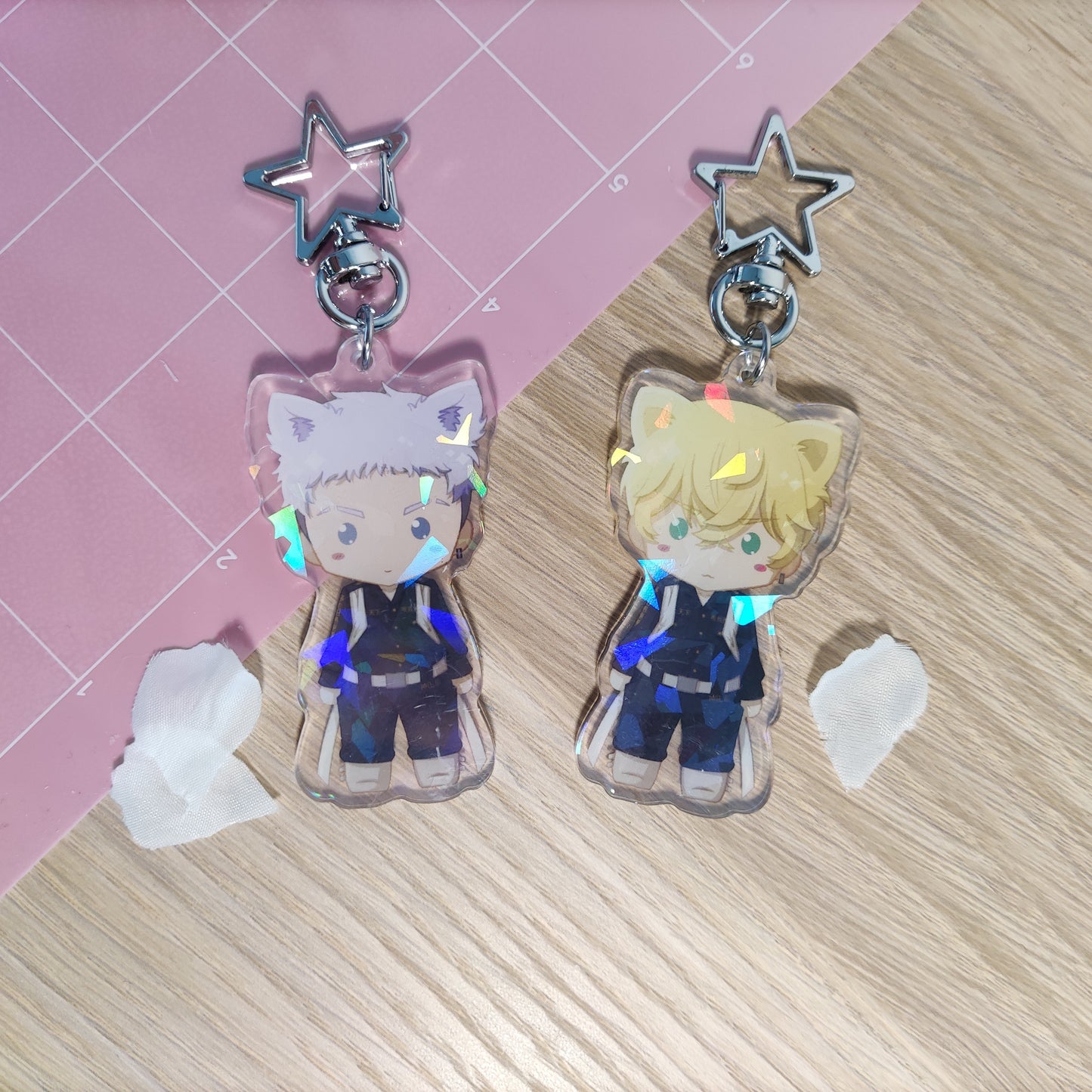 Acrylic Biker Charms