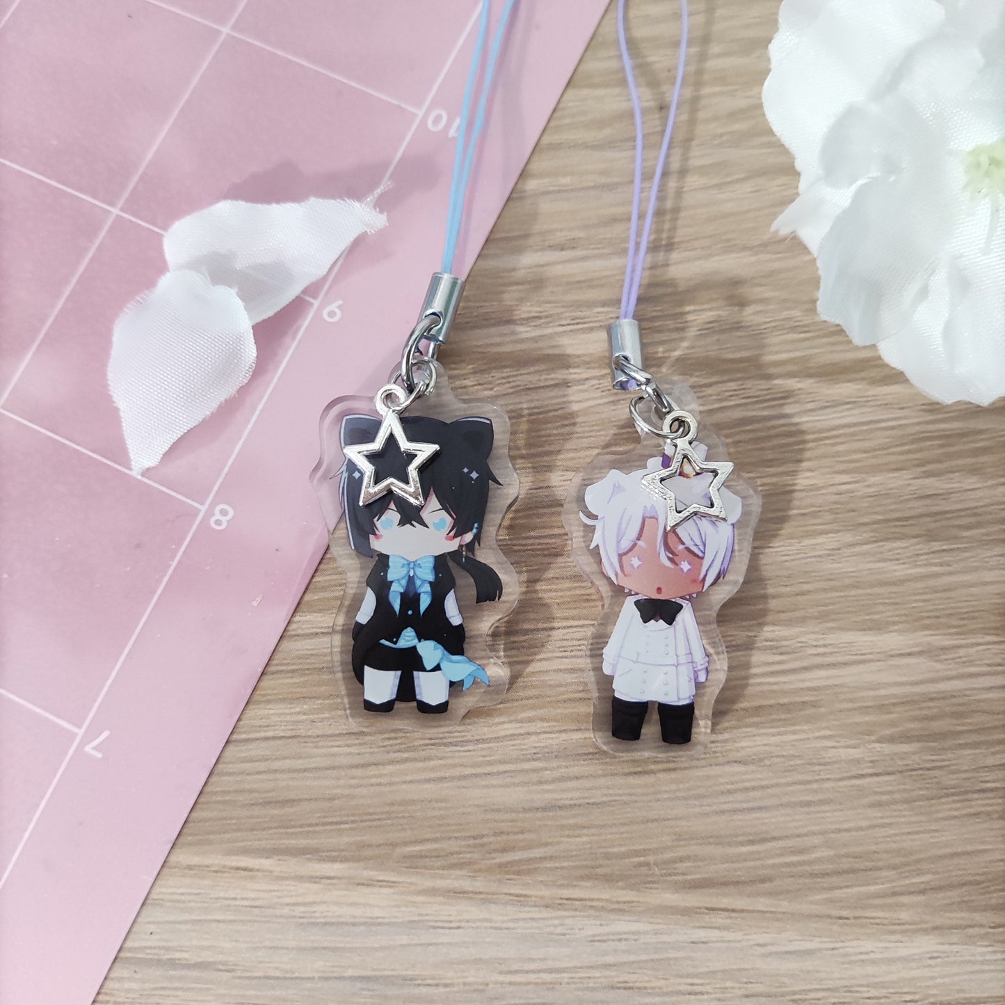 Mini French Phone Charms