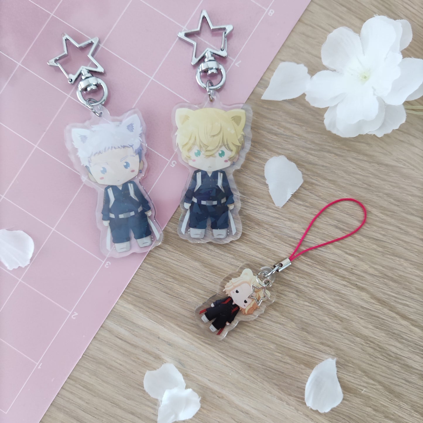 Acrylic Biker Charms
