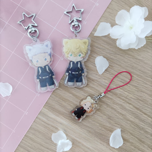 Acrylic Biker Charms